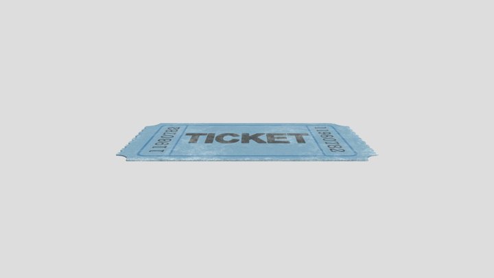 Ticket 3D Model