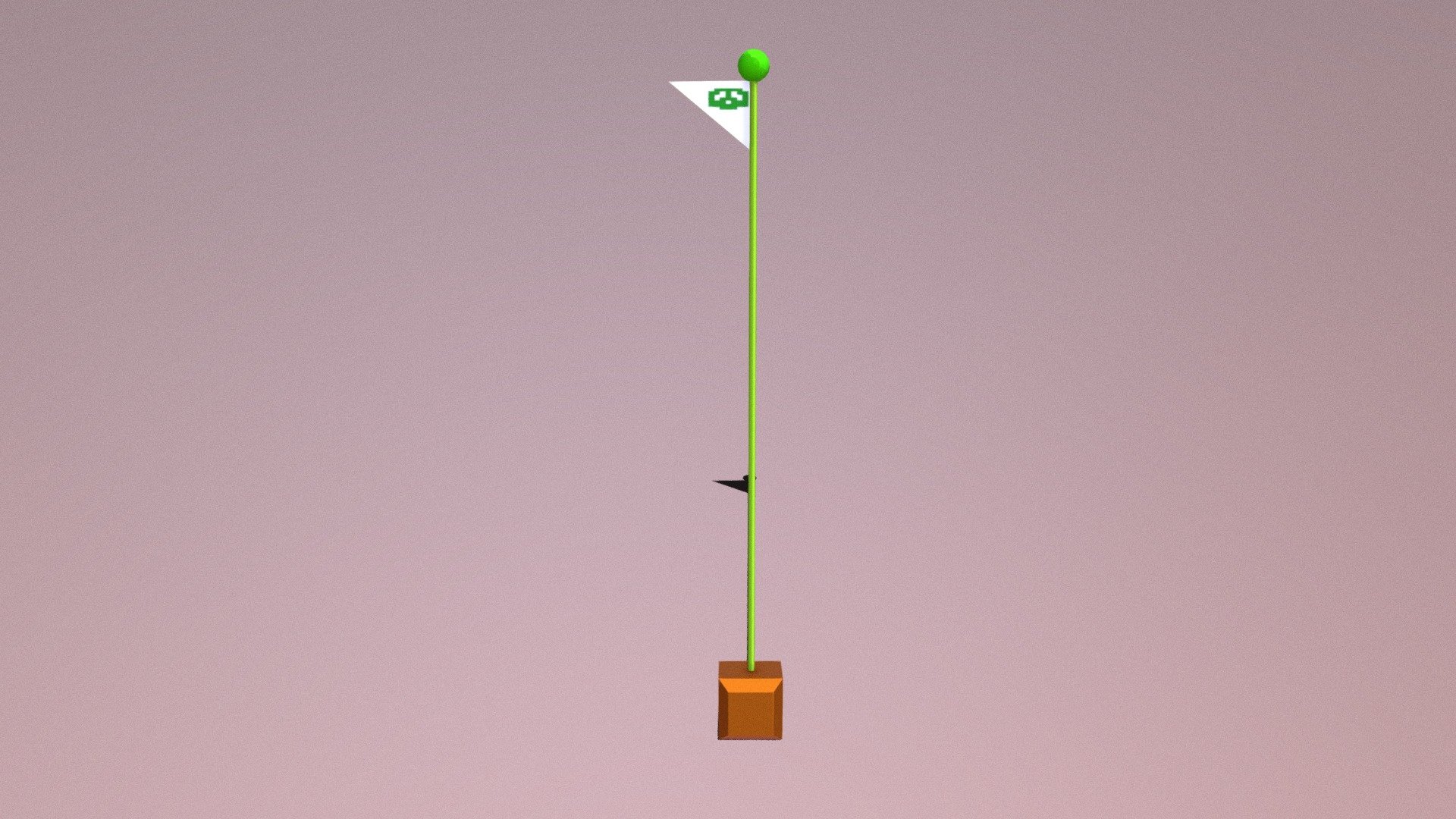 Flagpole Super Mario Bros Download Free 3D Model By Yanez Designs