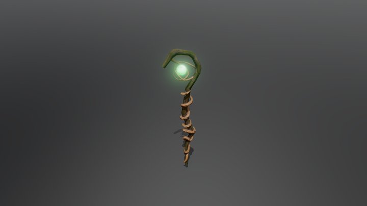 Magic Staff 3D Model