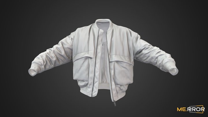 [Game-Ready] Light gray Jumper 3D Model