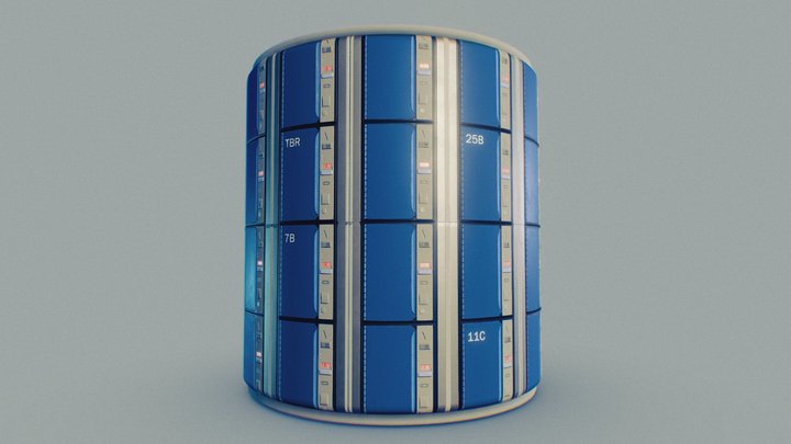Lockers Wall 3D Model