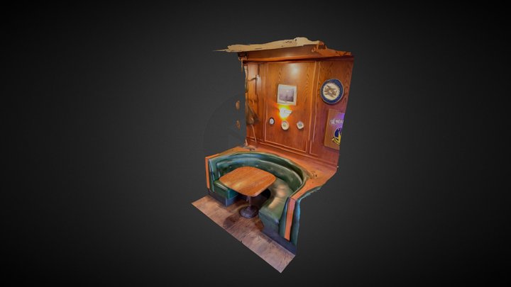 Trident Room Booth 3D Model