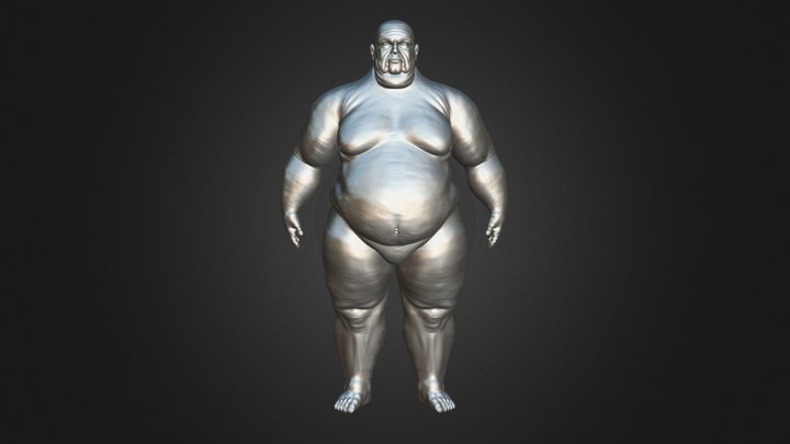 Fat Man 3D Model (BaseMesh) 3D Model