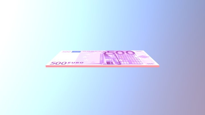 Billet De 500 3D Model
