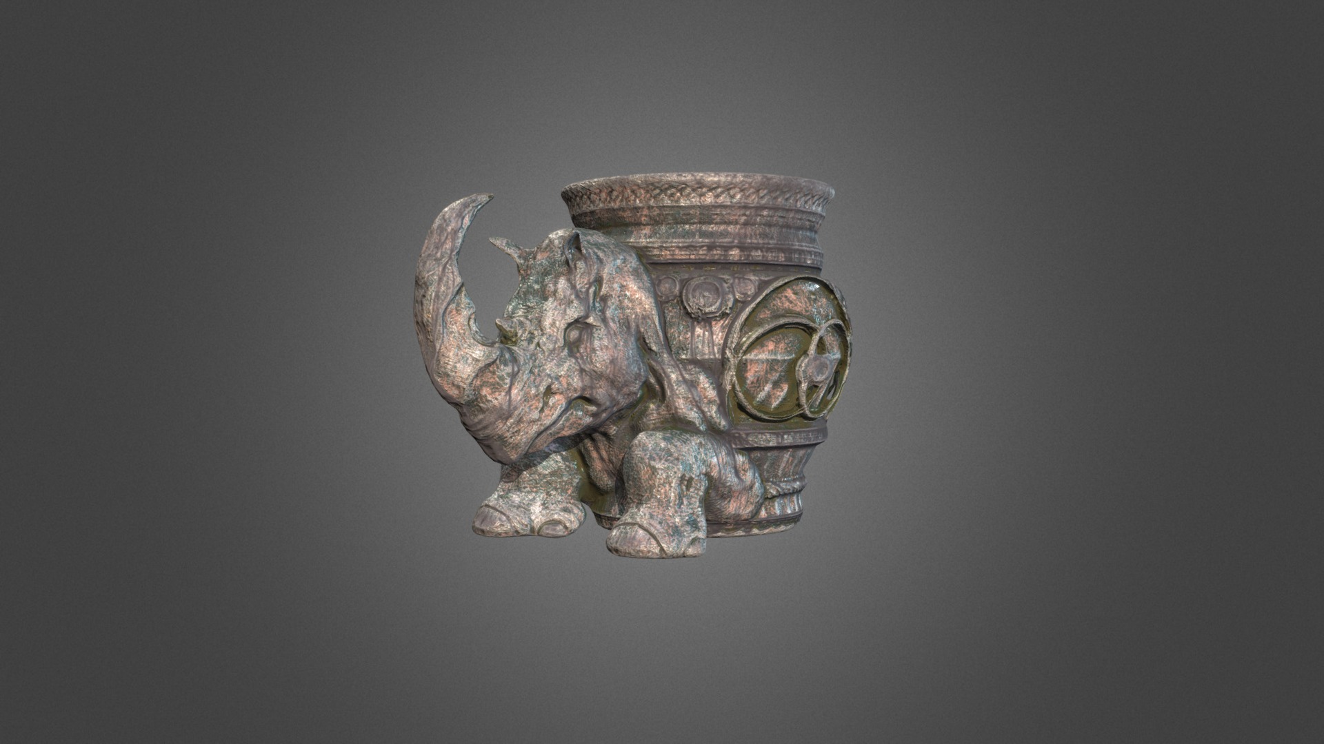 Rhino Vessel 3D printable