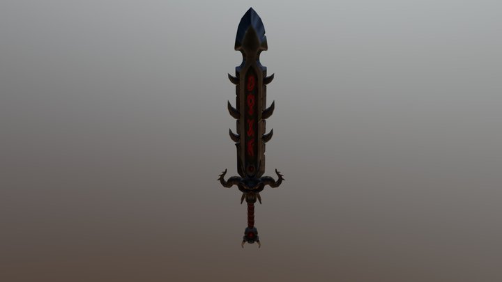 Demon Sword 3D Model