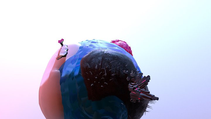 Pink Planet 3D Model