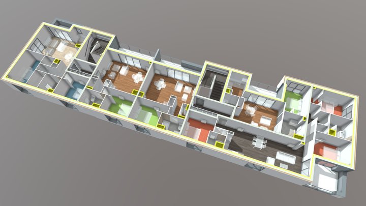 Ilot B064 - STEGO R+1 3D Model
