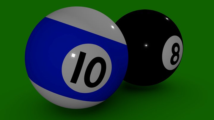 Pool Balls Tutorial 3D Model