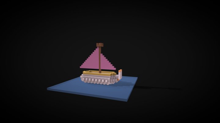 Rabbits's boat 3D Model