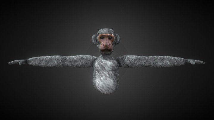 Gorilla Tag type Chimp Player Model 3D Model