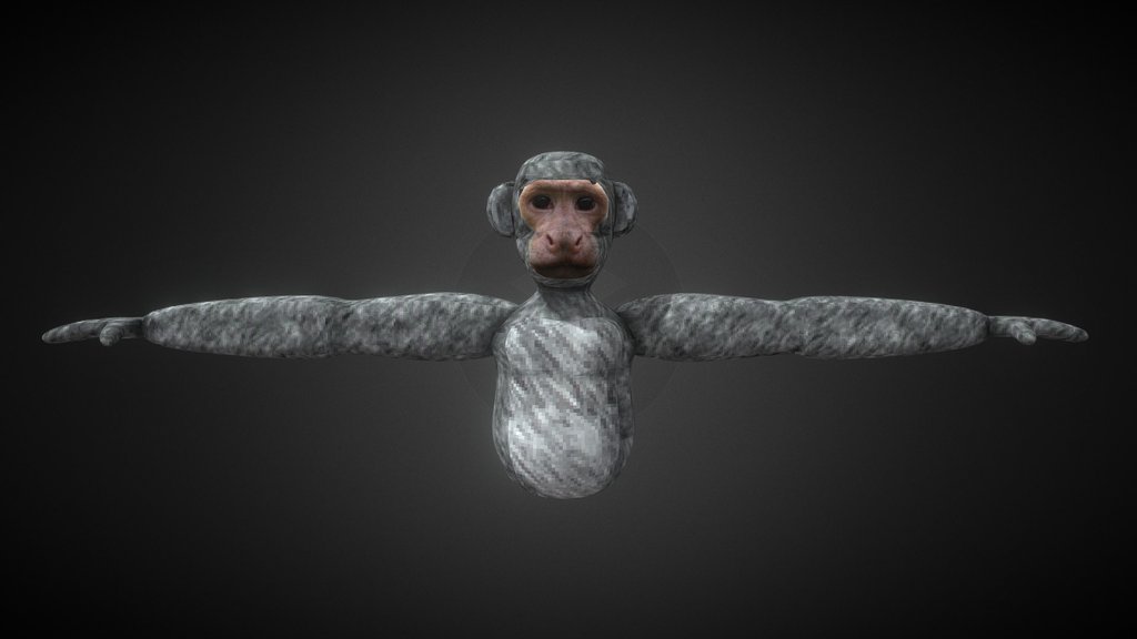 Gorilla Tag type Chimp Player Model