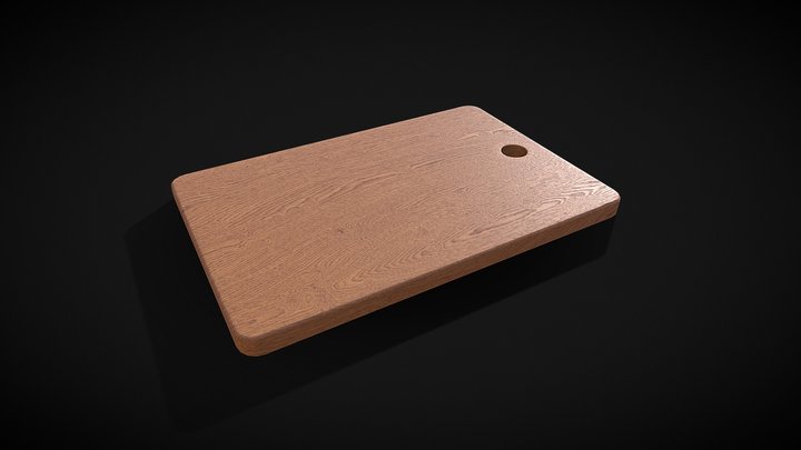 Wooden cutting board – Free 3D Model STL