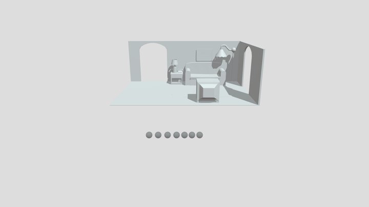 Simpson Living Room 3D Model