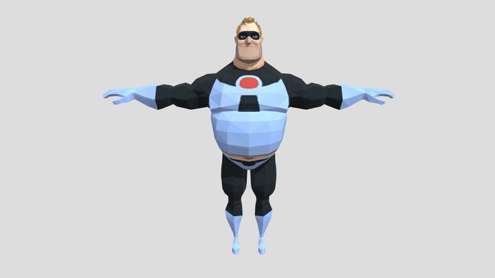Mr incredible Blue Suit FBX