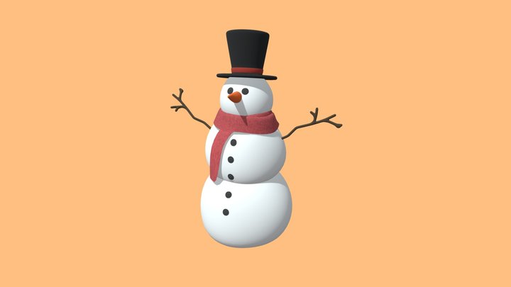 Snowman 3D Model