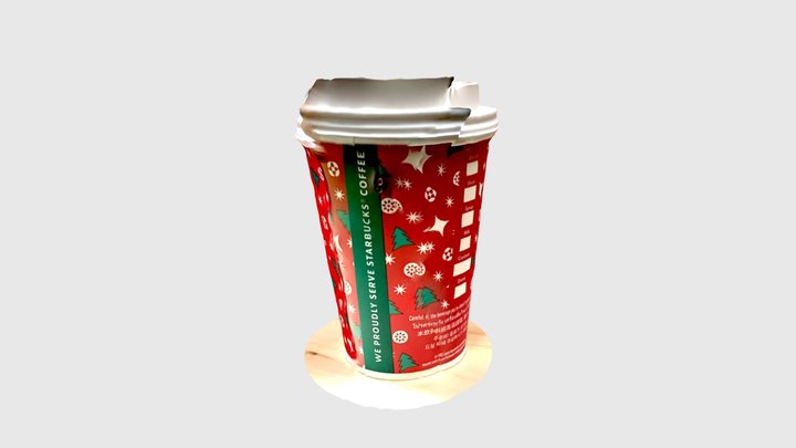 Starbucks cup Christmas 2022 3D Model
