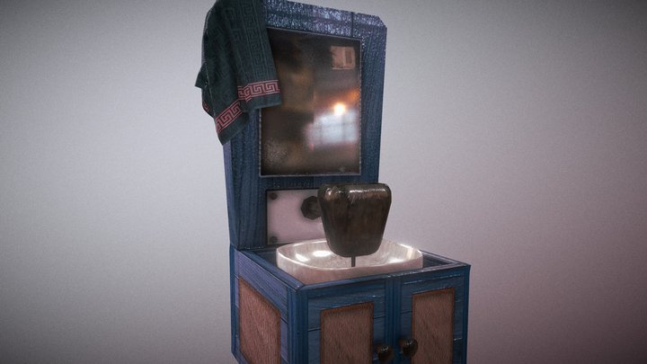 Умывальник/Washstand 3D Model