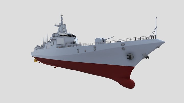 Chinese TYPE 055 DESTROYER(Renhai-class) 3D Model