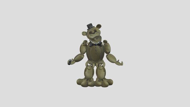 Golden Freddy Internal 3D Model