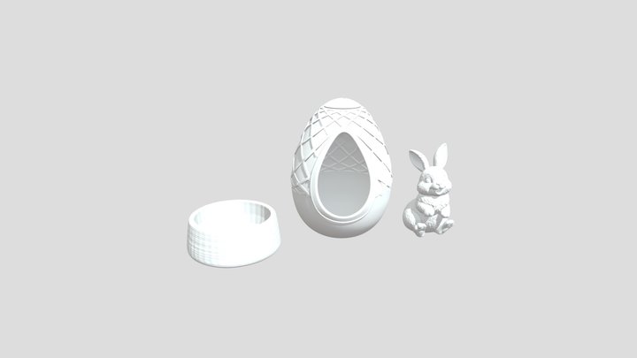3_objects_easter – Kostenloses 3D-Modell STL