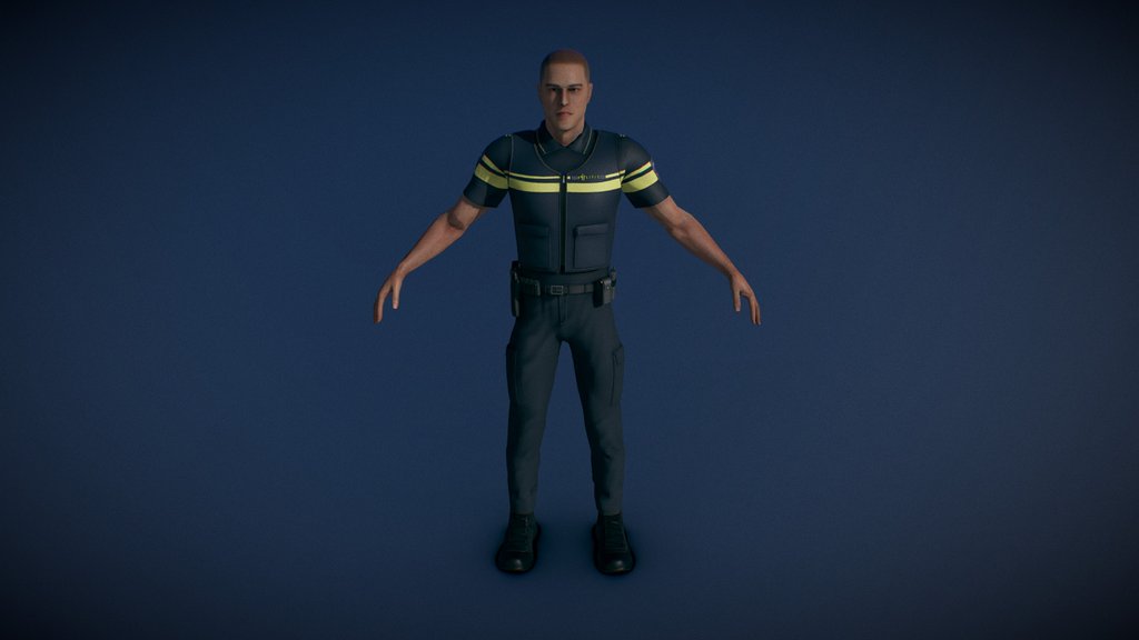 [UE4] Dutch Police Surveillant (Male)