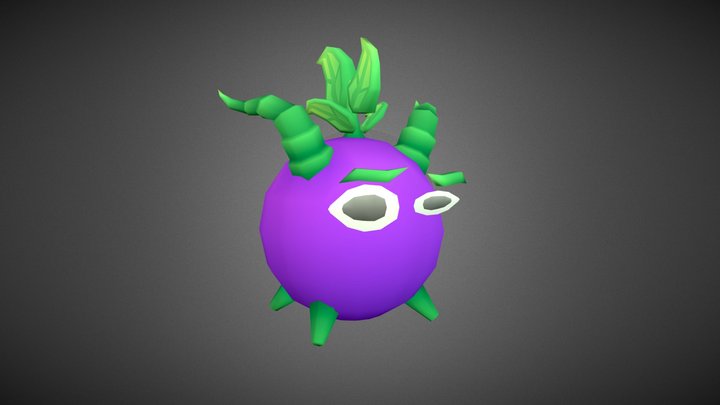 Spyro, but he's a grape 3D Model