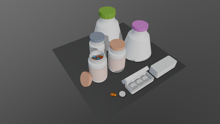 Some more simple Bottles.... 3D Model
