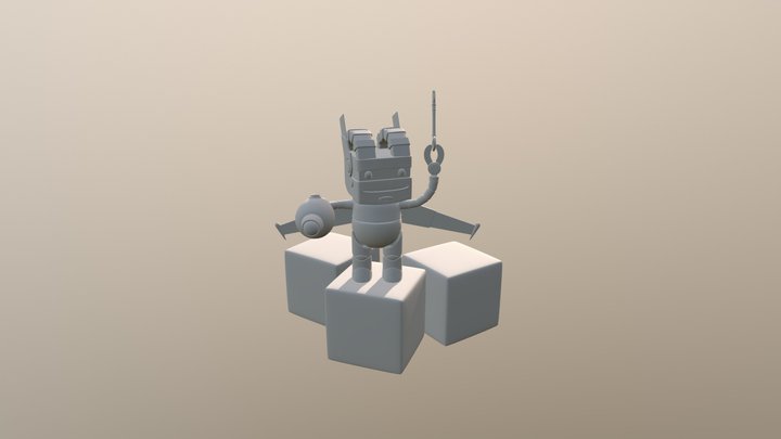 Toy Robot - Untextured 3D Model