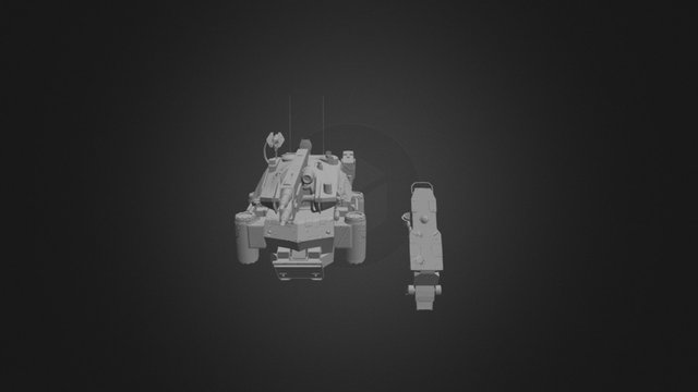 WIP - Battle Tank Mech 3D Model