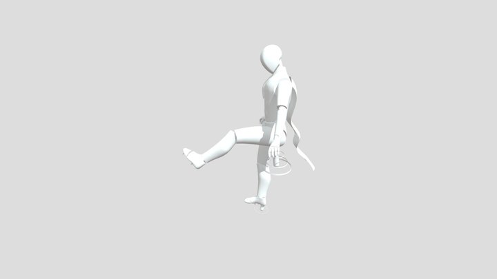 Iron Man but he has a cape and spikes on feet 3D Model