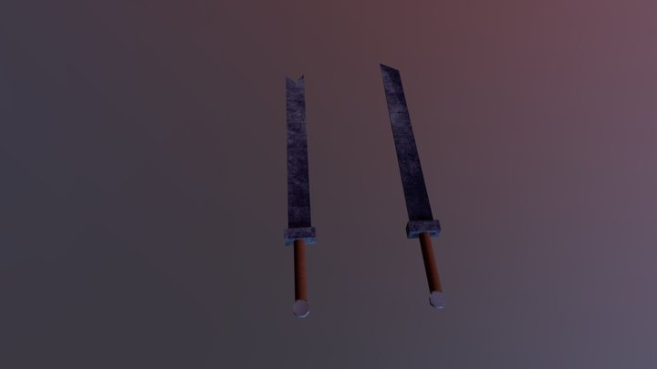 Espadas Orcs E Goblins 3D Model