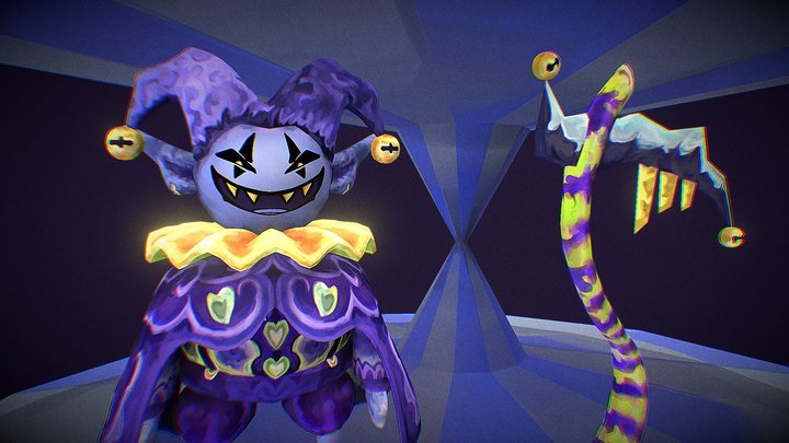 Stylized Jevil /  Handpainted / Deltarune 3D Model