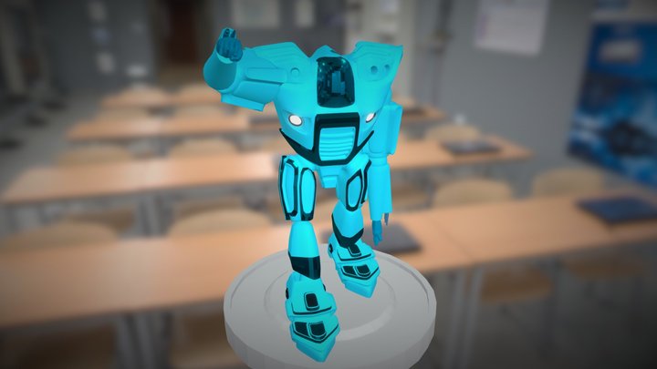 sci-fi mech pose 3D Model
