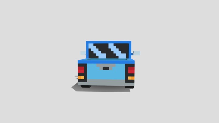 Low-poly Truck 3D Model