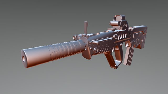 TAR-21 High Poly 3D Model