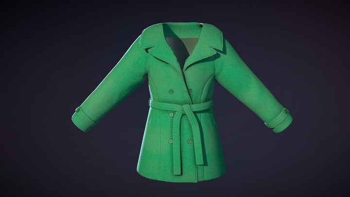 Winter Coat 3D Model