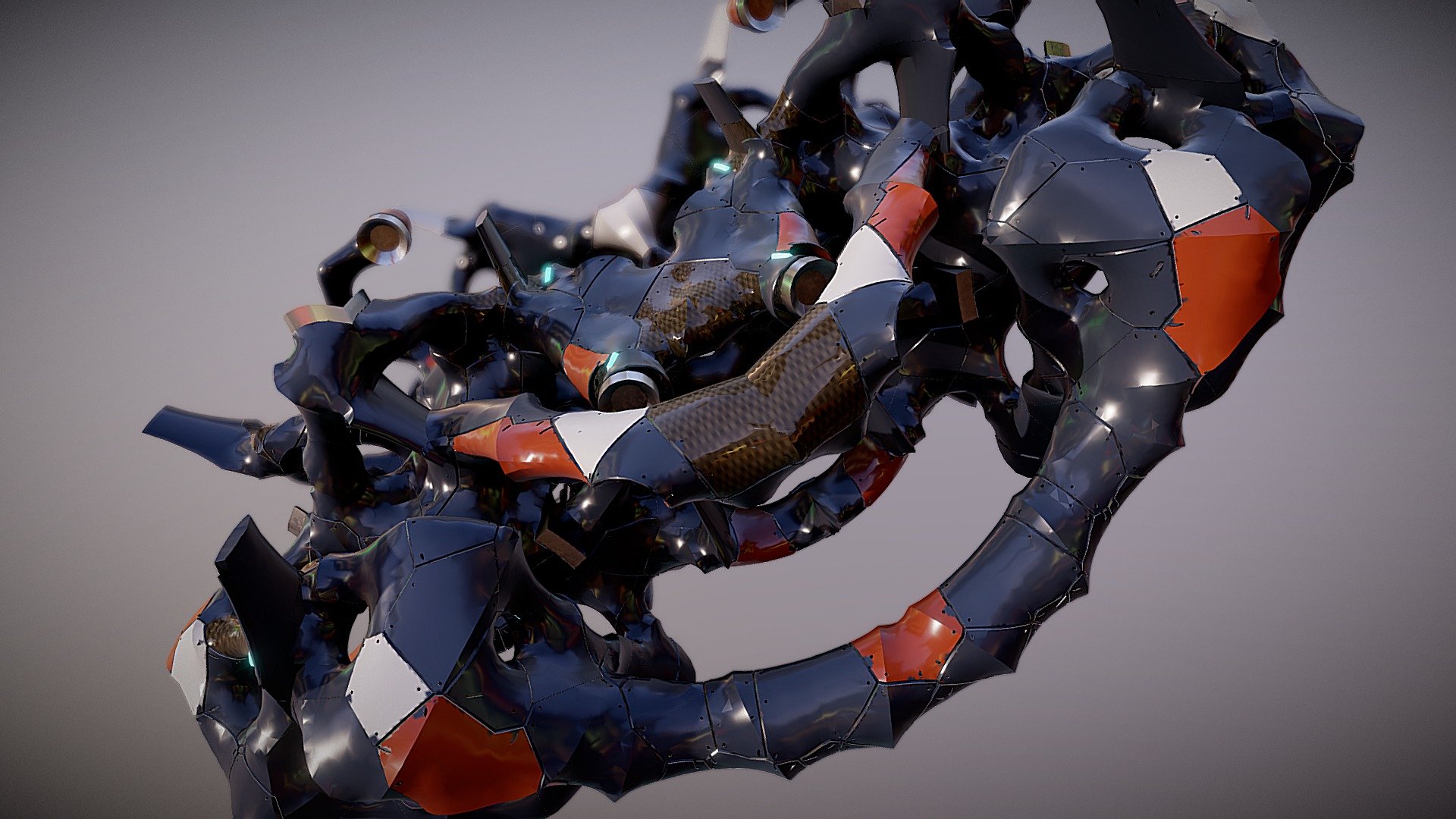 Procedural Hard Surface Modeling Test 8.X2