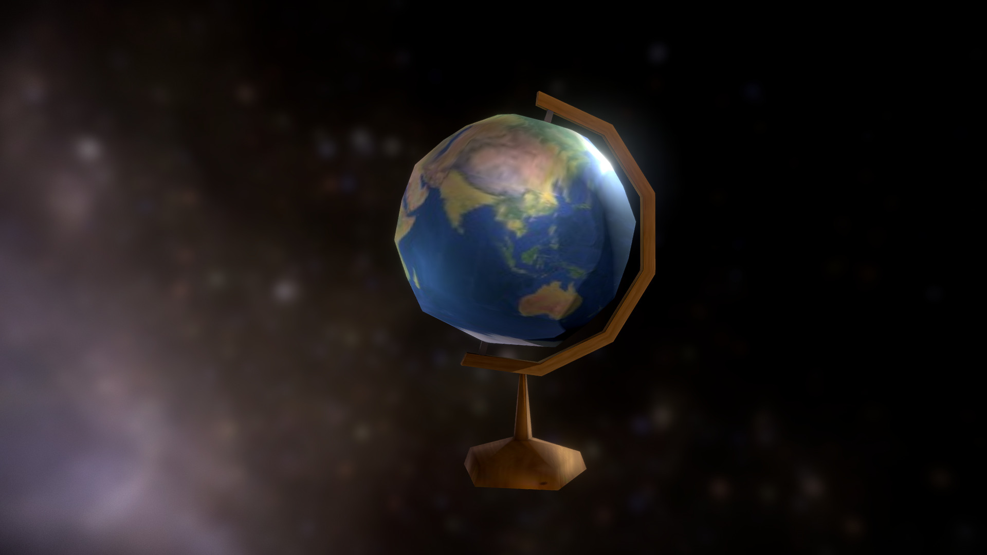 3D model Globe – #HouseholdPropsChallenge - This is a 3D model of the Globe - #HouseholdPropsChallenge. The 3D model is about a globe with a yellow center.
