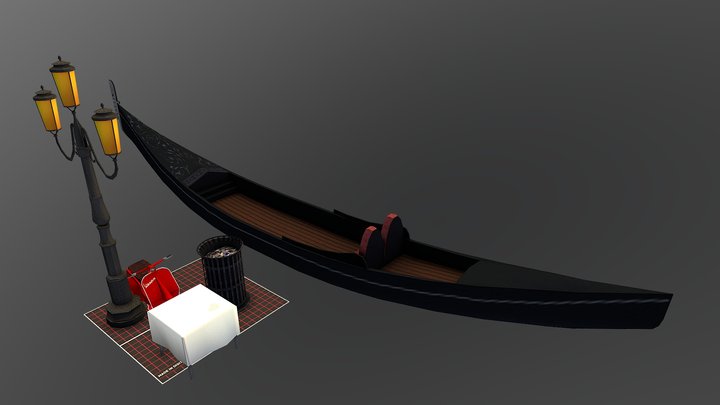 5 props from Venice -Aaron Ongena 3D Model