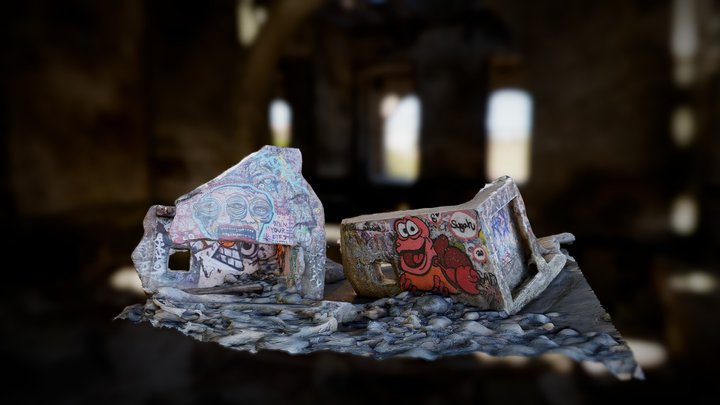 Ruins at Mile Rock Beach 3D Model