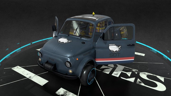 Abarth 595SS Death Stranding 4K – Free 3D Model STL