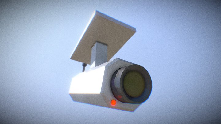 Security Camera (Low-Poly) 3D Model