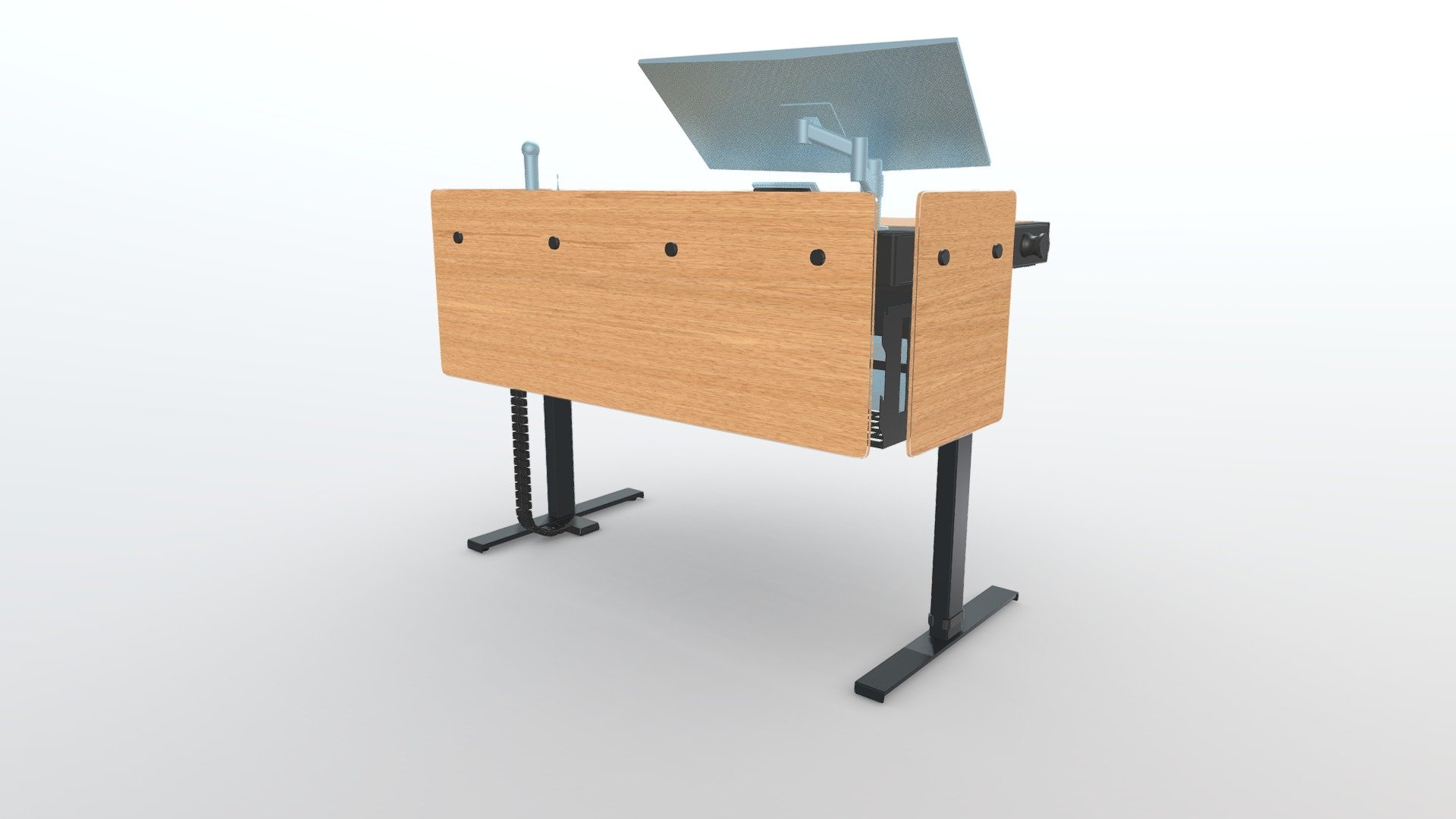 Height-Adjustable & ADA Compliant Lectern for Instructors | Heckler