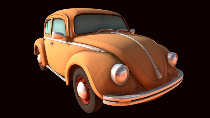 Vintage Bubble Car – Stylized Compact Vehicle – Free 3D Model STL