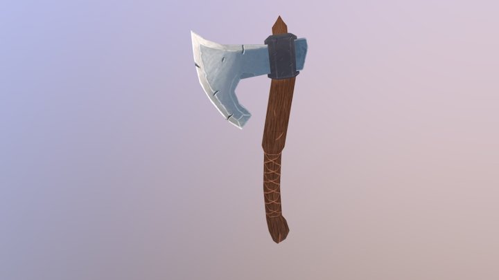 Texture Painting an Ax Exercise 3D Model