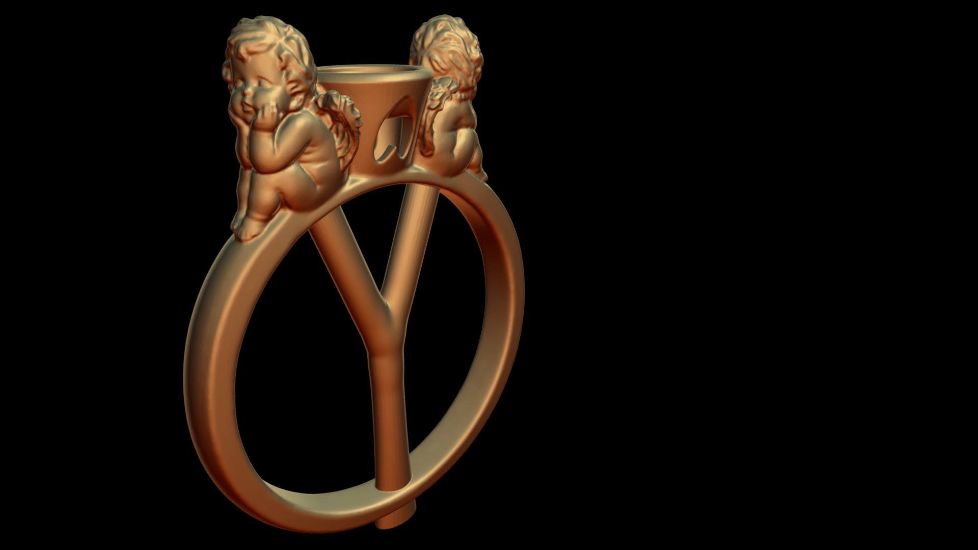 3D model Angels Ring - This is a 3D model of the Angels Ring. The 3D model is about logo.