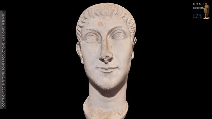 3D rendering of Roman Male (late-antique)