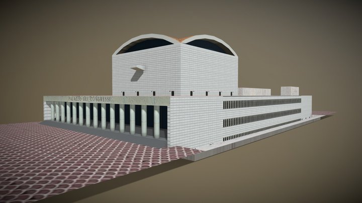 Palazzo Dei Congressi 3D Model