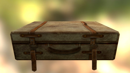 Low Poly briefcase 3D Model